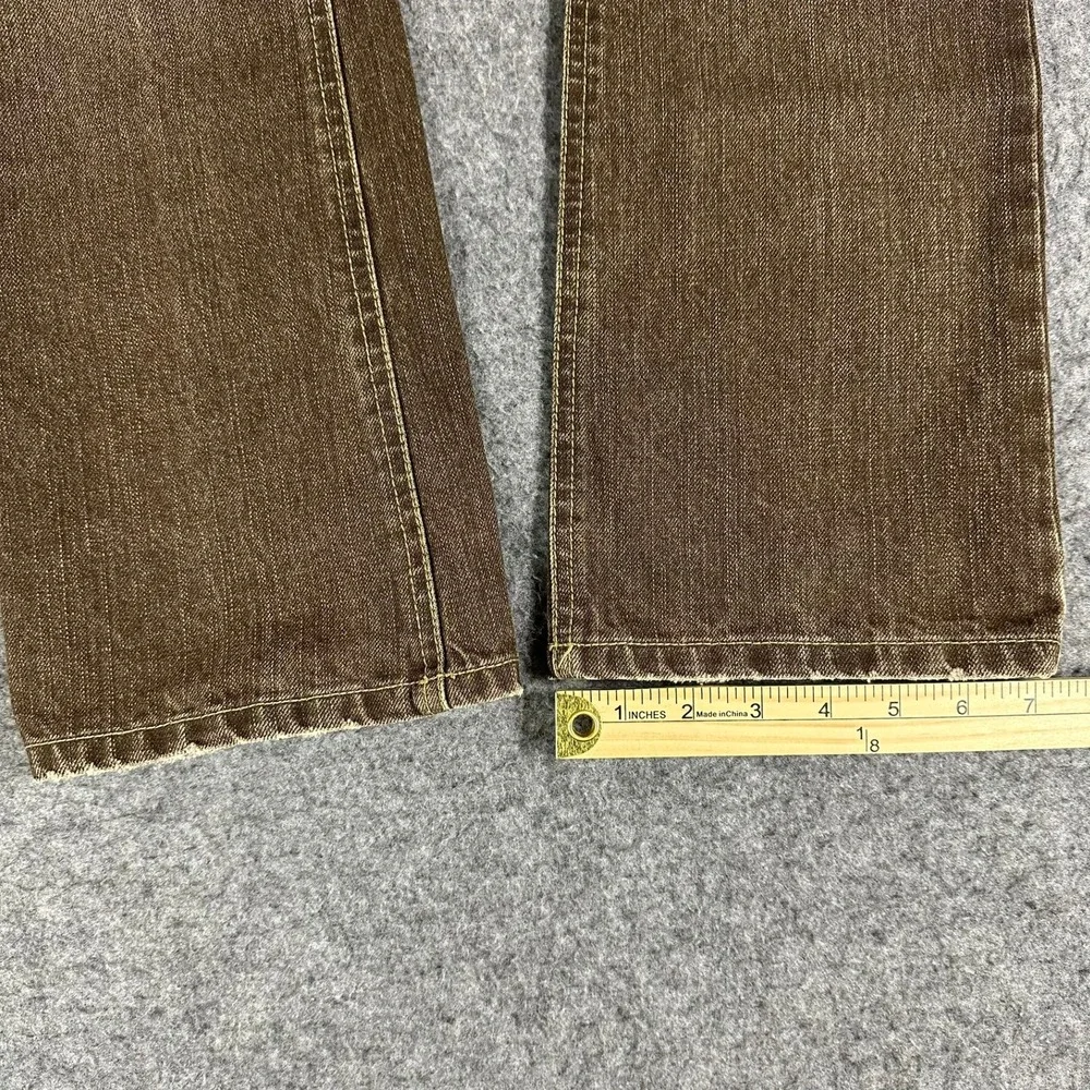 VTG Ralph Lauren Girls Brown Wash Jeans Size‎ 14 Straight Leg Denim Pants